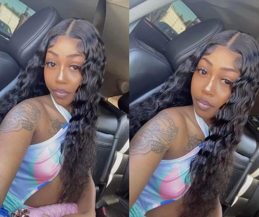 Water-wave closure wig