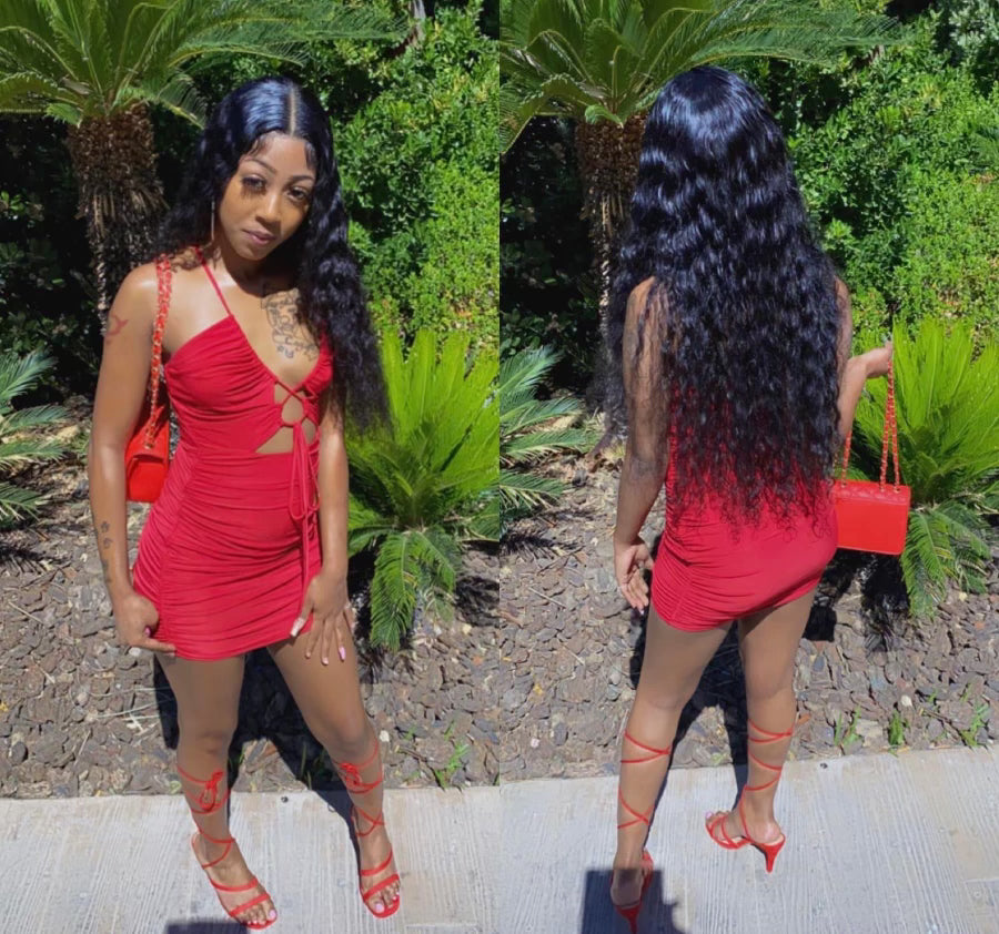 Water-wave closure wig